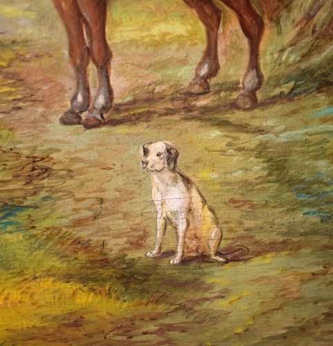 Antiquités - Fairytale Landscapes with Figures in the Forest - 17th century Antwerp, Workshop of Jan Brueghel II the Younger